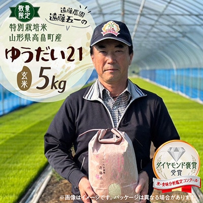 【数量限定】令和7年  玄米 5kg ゆうだい21 特別栽培米 遠藤農園 遠藤五一