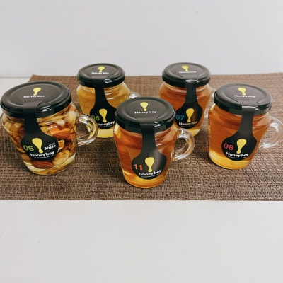 里山の花々の移り変わりを伝える百花蜜　Honeyboyシリーズ　5点セット
