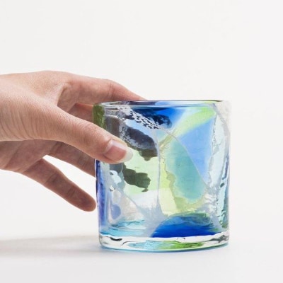 【RYUKYU GLASS WORKS 海風】ロックグラス「海想」
