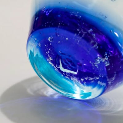 【RYUKYU GLASS WORKS 海風】バドロック<青>