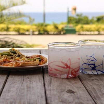 【RYUKYU GLASS WORKS 海風】ポロロカロック(ピンク)