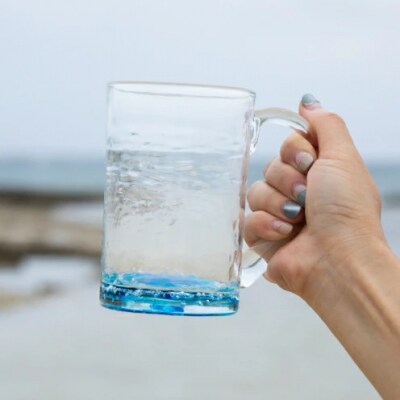 【RYUKYU GLASS WORKS 海風】オキナワオーシャン　ジョッキグラス