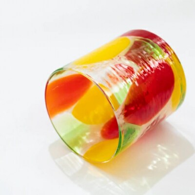 【RYUKYU GLASS WORKS 海風】ロックグラス(トロピカルビタミン)