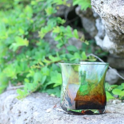 【RYUKYU GLASS WORKS 海風】ロックグラス(ガジュマル)