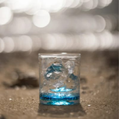 【RYUKYU GLASS WORKS 海風】オキナワオーシャン　ロック(レギュラー)