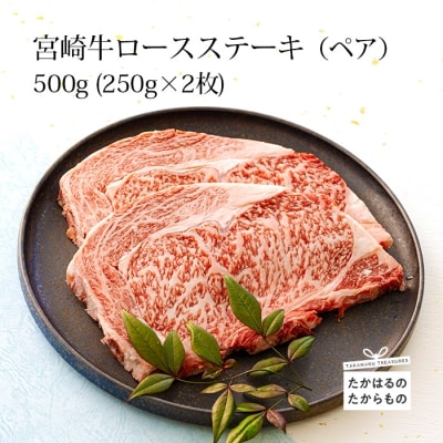 ミヤチク 宮崎牛ロースステーキ2枚(500g)　TF542