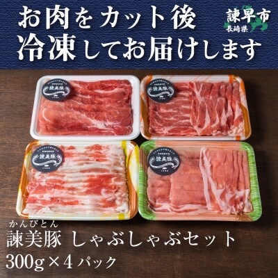 【2022年5月上旬発送】しゃぶしゃぶセット 1.2kg　諫早平野の米で育てた諫美豚(かんびとん)