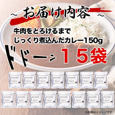 【小分け】牛肉をとろけるまでじっくり煮込んだカレー5袋セット(1袋3パック入)計15食(諫早市)