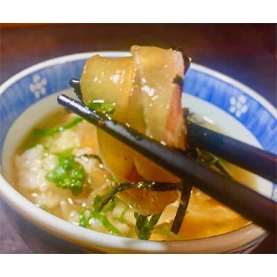 長崎県産 鯛とヒラスのお茶漬けの素(100g×4パック)と姫あわび煮(2個入り×1パック)セット