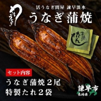 【1尾180g前後サイズ】うなぎ蒲焼2尾