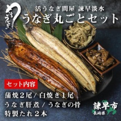 【諫早淡水】うなぎ まるごとセット　大サイズ(1尾180g前後)