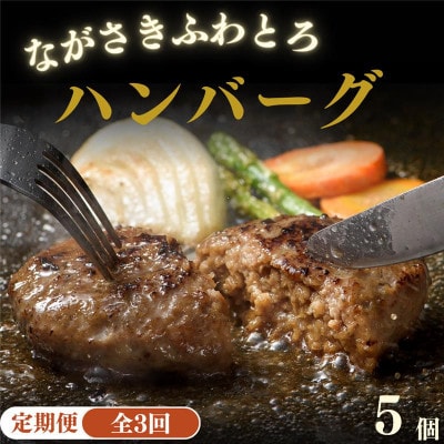 【毎月定期便】ながさきふわとろハンバーグ 150g×5個入全3回