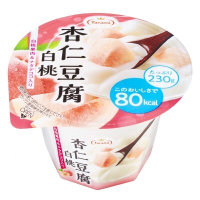 【2022年4月下旬発送】長崎県諫早市産 たらみ Tarami 杏仁豆腐白桃80kcal (6個)