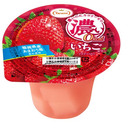 たらみ 濃い0kcal 195g 2種×各18個 計36個セット(りんご・いちご)
