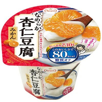 Tarami なめらか杏仁豆腐みかん 80kcal 230g 18個セット