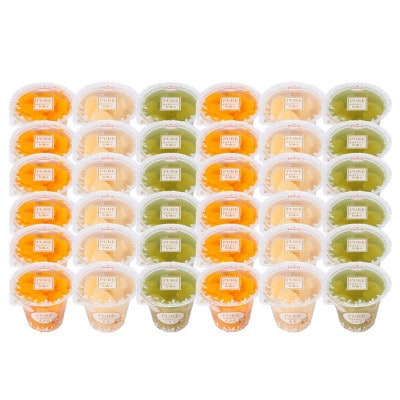 【毎月定期便】PURE 270g 3種×各12個 計36個セット(みかん・もも・ぶどう)全3回