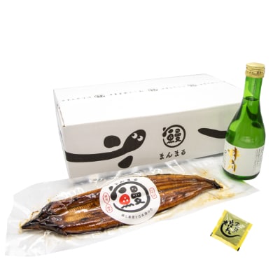 うなぎ蒲焼き1尾、特別純米酒「磨き60」300ml