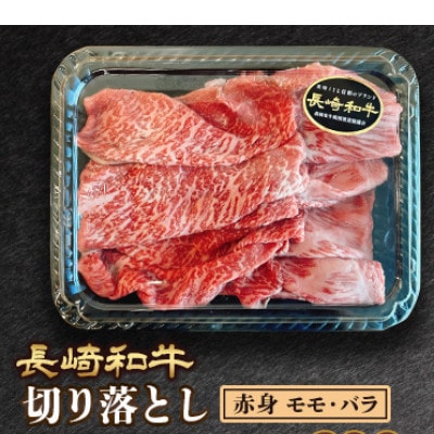 【訳あり】長崎和牛モモ・バラ赤身切り落とし 約1kg(500g×2P)(諫早市)