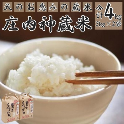 【地元ブランド】庄内神蔵米(精米)2kg×2個セット