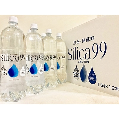 【毎月定期便】天然炭酸水　Silica99　1,500ml×12本全6回