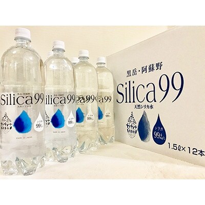 【2ヵ月毎定期便】天然炭酸水　Silica99　1,500ml×12本全3回