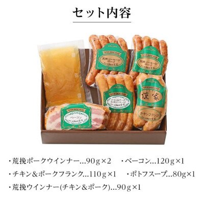 【由布院燻製工房 燻家】ポトフセット＜濃縮タイプのスープ、ベーコン、ソーセージ6品をセットでお届け＞