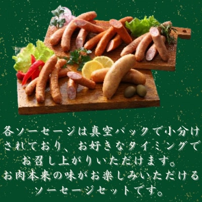 【毎月定期便】【由布院燻製工房 燻家】ソーセージセットA(小分け5品セット)全3回