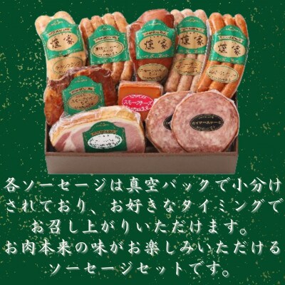 【毎月定期便】【由布院燻製工房 燻家】ハム・ソーセージセットC(小分け10品セット)全6回