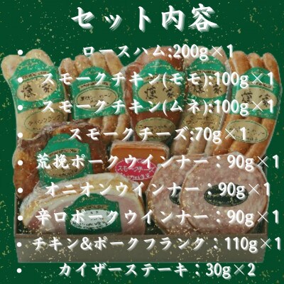 【毎月定期便】【由布院燻製工房 燻家】ハム・ソーセージセットC(小分け10品セット)全6回