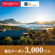 【湯布院、由布院、湯平、塚原】一休.com・Yahoo!トラベル割引クーポン(3,000円分)