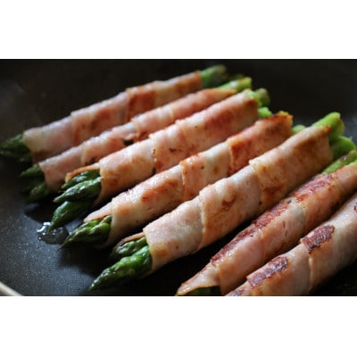 由布市産珍しい紫アスパラガスとグリーンアスパラガスの食べ比べ約1kg(L・2L混合)