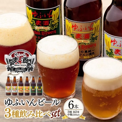 ゆふいんビール3種飲み比べセット(3種各2本　中瓶(500ml))