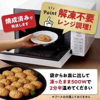 ちょっと贅沢おうちご飯《おおいた和牛100%使用》ハンバーグプレーン17個(由布市)