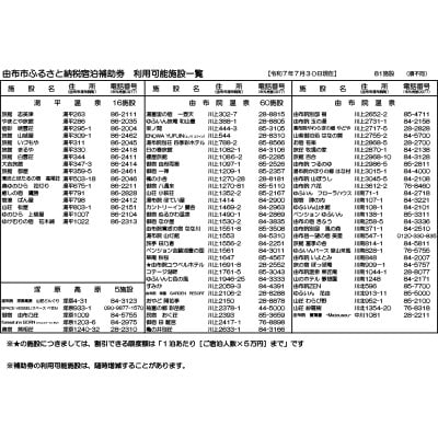 由布市(湯布院、由布院、湯平、塚原高原)ふるさと納税宿泊補助券30,000円分