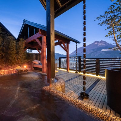 【1日3組限定 由布院温泉】スイートルーム蘭鋳 1泊2食付きペア宿泊券