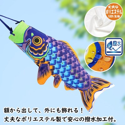 【のし付き】総手描き鯉のぼり「威風堂々」25cm 立体額入り鯉のぼり/端午の節句 出産祝い