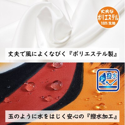 【のし付き】総手描き鯉のぼり「威風堂々」60cm ベランダ手すりセット/端午の節句 出産祝い