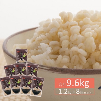 もち麦9.6kg《1.2kg×8個セット》