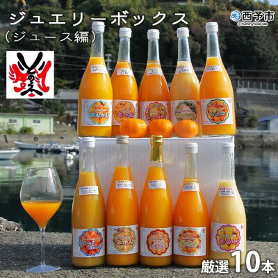 <ジュエリーボックス(ジュース編)厳選10本 数量限定>　柑橘　フルーツ　飲み比べ　果物