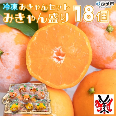 冷凍みきゃんセット みきゃん盛り 温州みかん18個セット(皮付き 10個・皮無し8個)