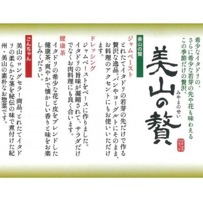 【ごんちゃん+美山の贅】イタドリ加工品4種詰合せセット　M182