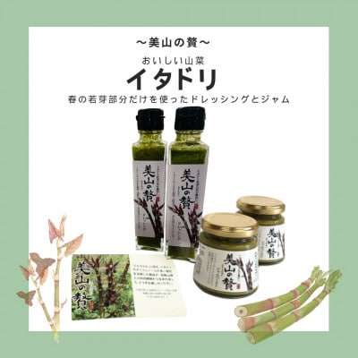 【美山の贅】イタドリのジャムとドレッシングのセット　M184