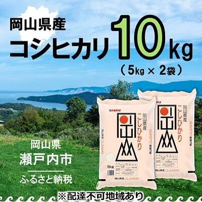 令和6年産 岡山県産 こしひかり 10kg(5kg×2袋) [No.5735-0972]
