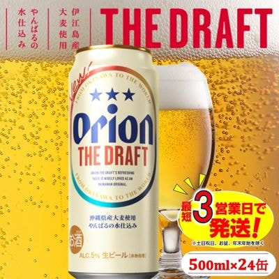 オリオン　ザ・ドラフトビール(500ml×24本)オリオンビール
