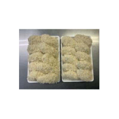 大粒の牡蠣を使用!カキフライ80粒(約3.2kg)　油で揚げるだけの簡単調理!～神奈川県大磯町～