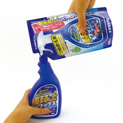 車まるごとワックススプレー本体&つめかえ用セット 晴香堂 HARUKADO