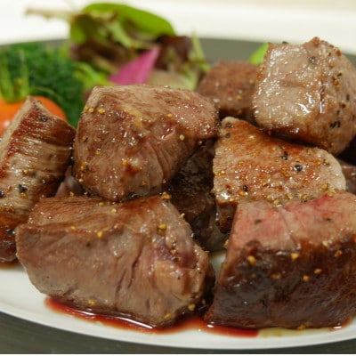 ★人気の赤身★　伊予牛絹の味　赤身3種　お楽しみセット　(サイコロステーキ&すき焼き&焼肉)