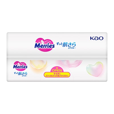 メリーズ　エアスルー　テープ　Mサイズ52枚入り×4パック