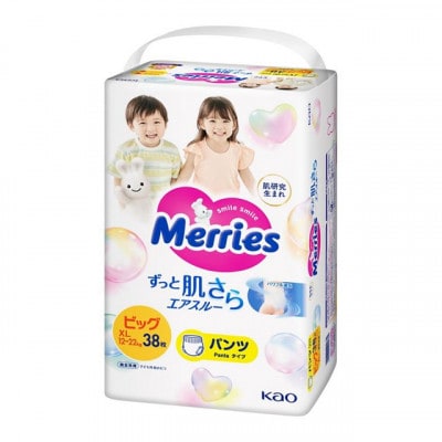 メリーズ　エアスルー　パンツ　ビッグサイズ38枚入り×3パック
