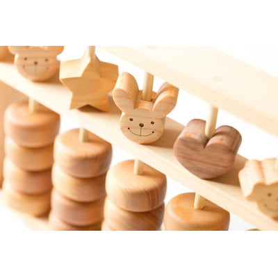 【木のおもちゃ】ベビーそろばん